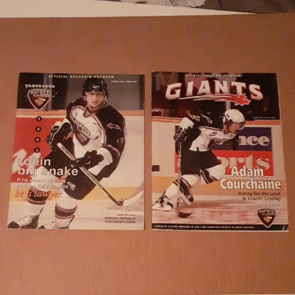 Giants Hockey Souvenir Program Set